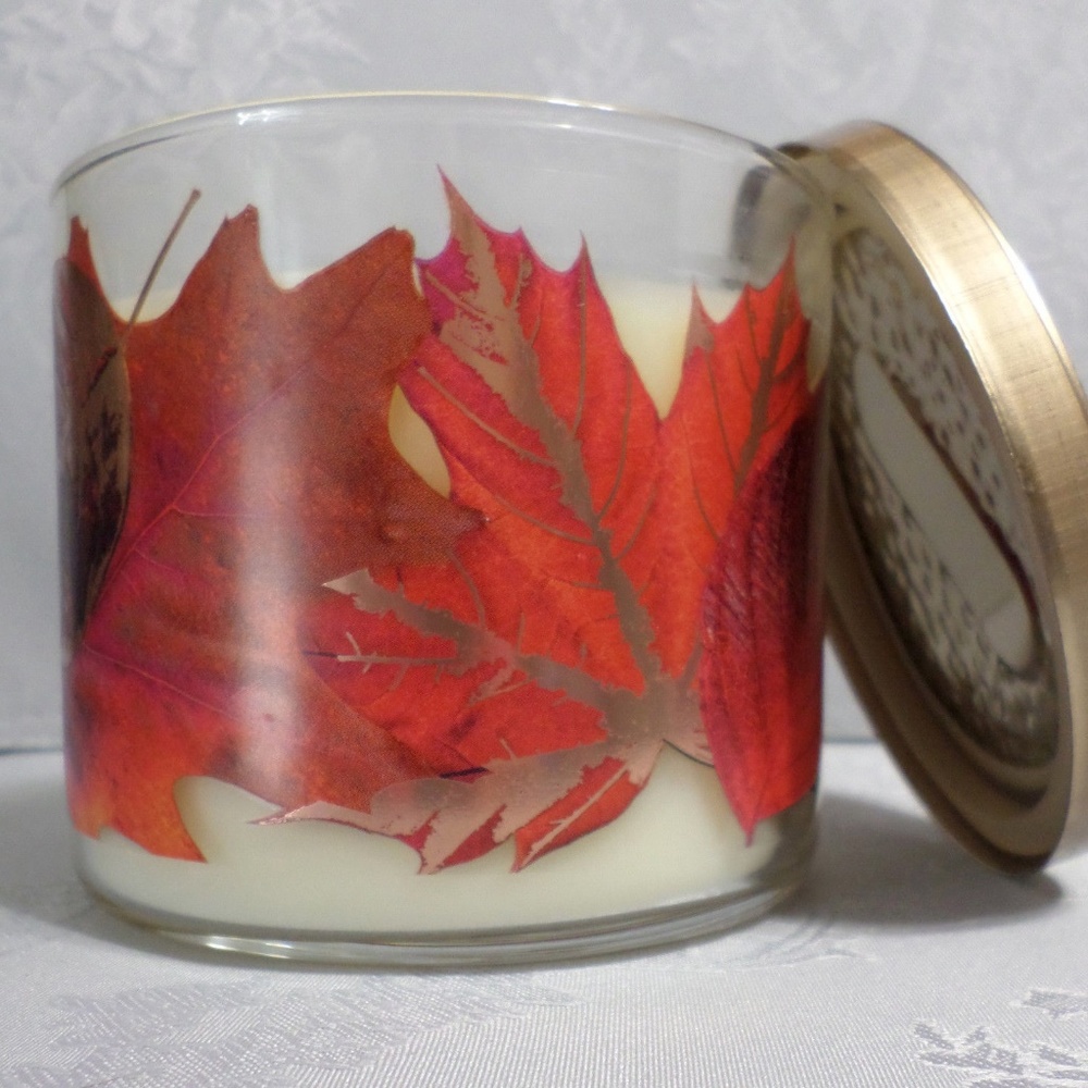 New Bath Body Works 3 wick Candle CARAMEL WOODS
